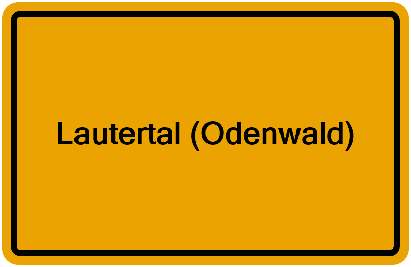 Handelsregisterauszug Lautertal (Odenwald)